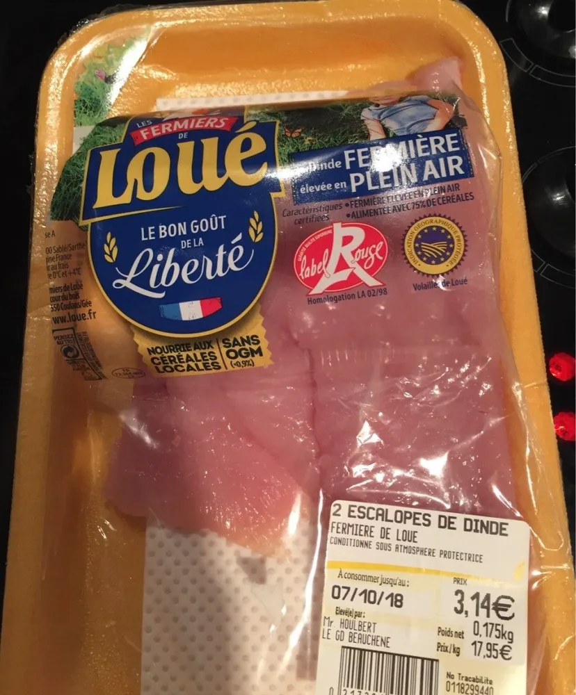 Escalope de dinde