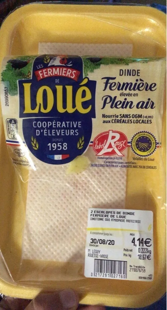Escalopes de dinde