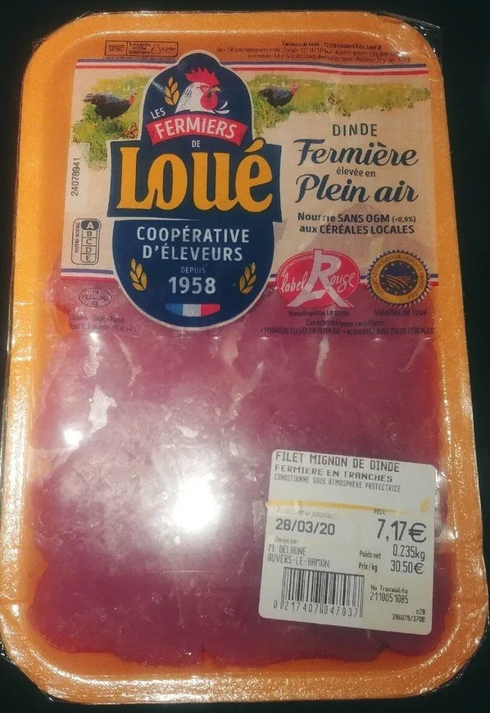 Dinde Fermière élevée en Plein Air