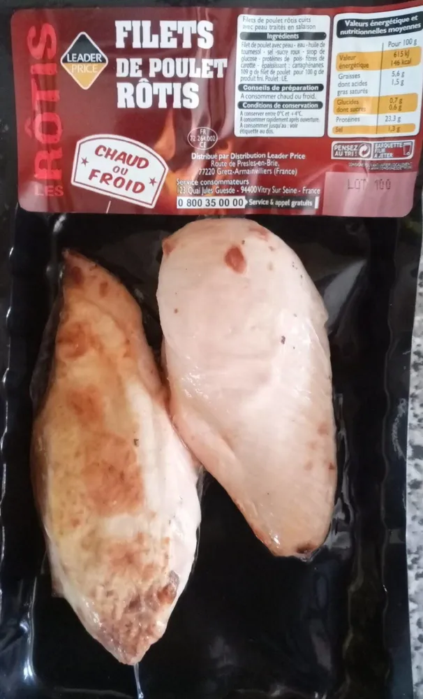 Filets de poulet rôtis