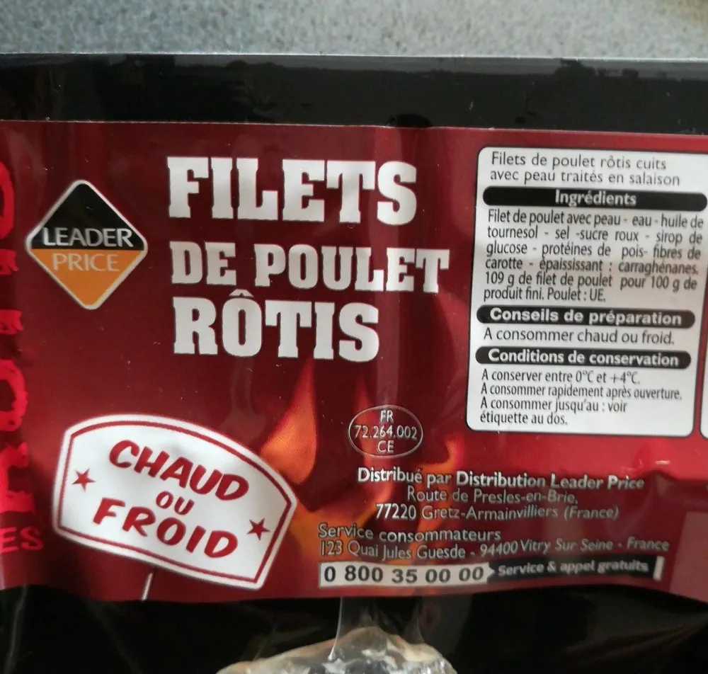 Filets de poulet rôtis