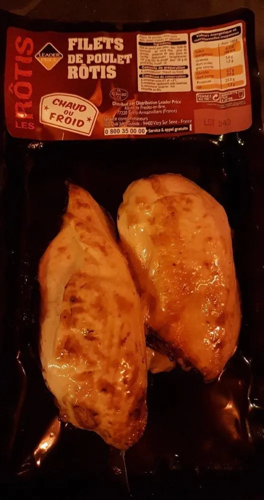 Filets de poulet rôtis