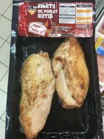 Filets de poulet rotis