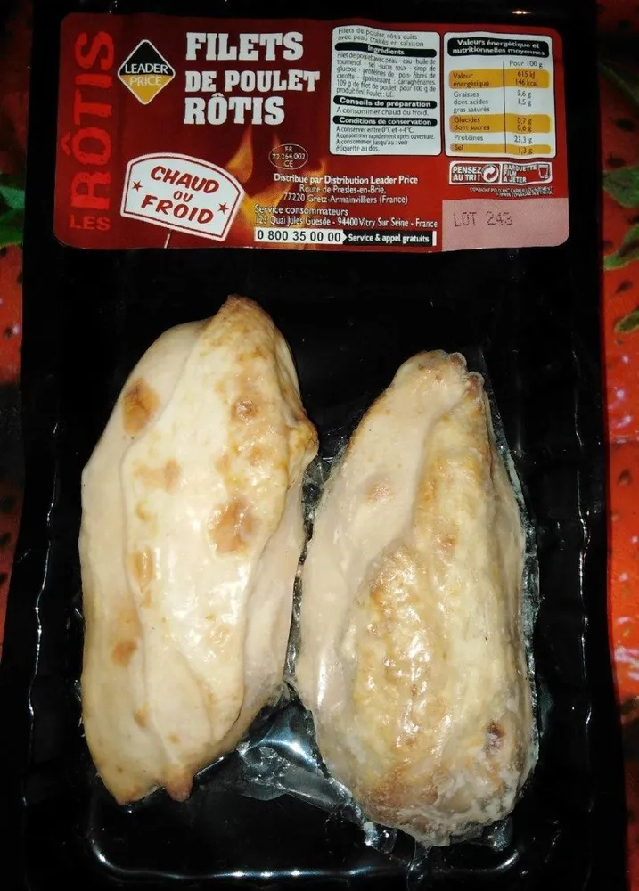 Filets de poulets rôtis