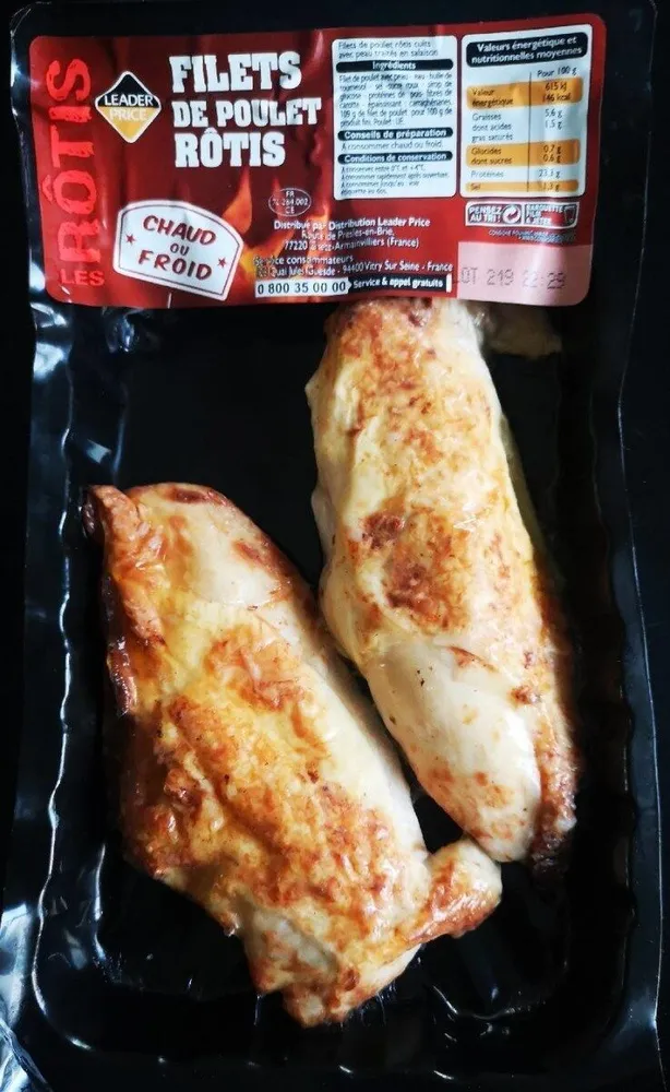 Filets de poulet rôti
