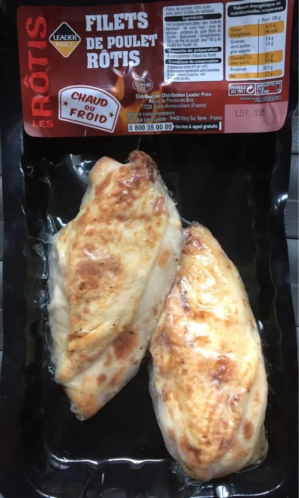 Filets de poulet rôtis