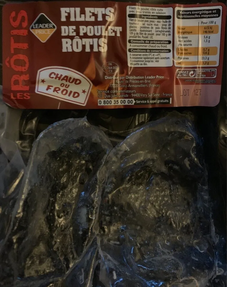 Filet de poulet rôtis