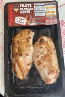 Filets de poulet rotis