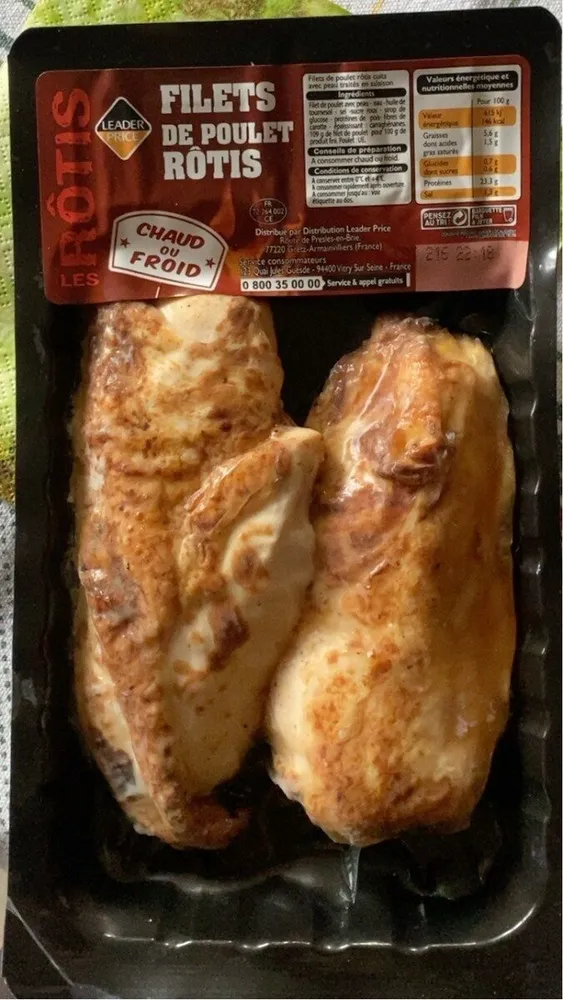 Filet de poulet rotis