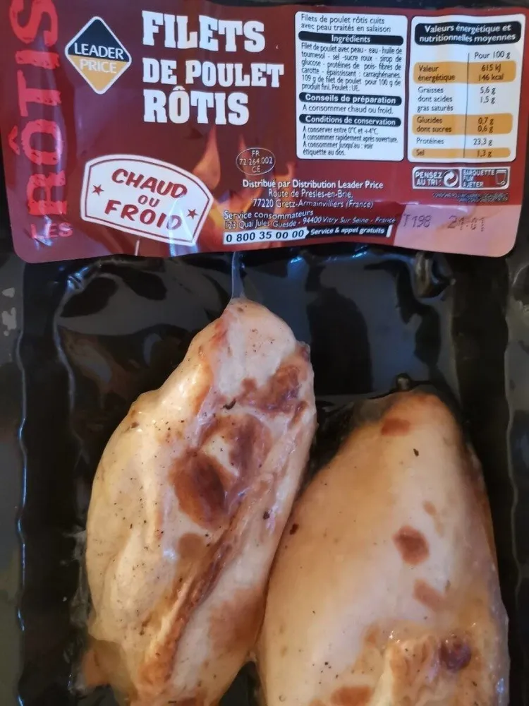 Filets de poulet rôtis