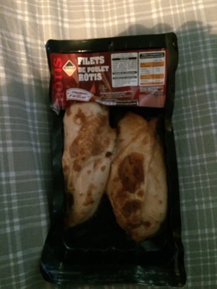Filets de poulet rotis