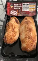 Filets de poulet rotis