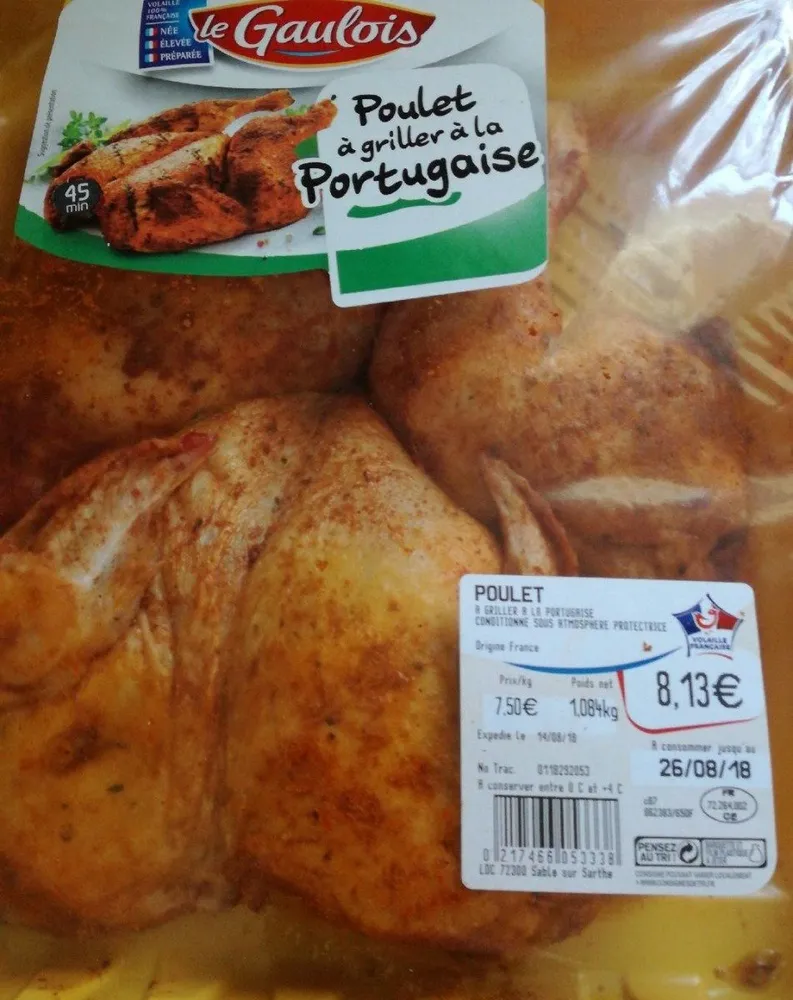 Poulet grillé à la portugaise