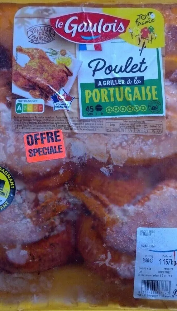 Poulet a griller a la portugaise
