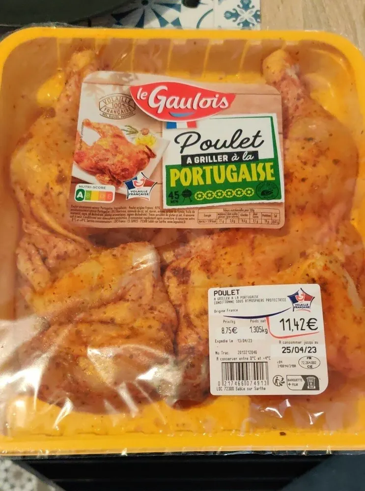 Poulet à griller à la portugaise