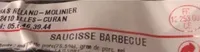 Saucisse barbecue