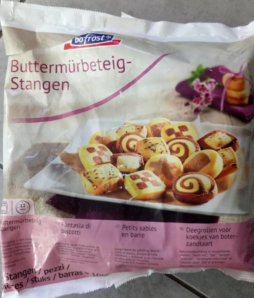 Petits sablés en barre