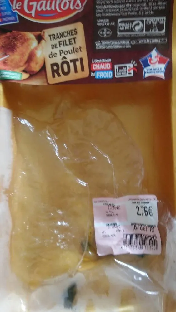 Tranches de filet de poulet