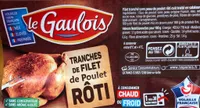 Tranche de filet de poulet rôti