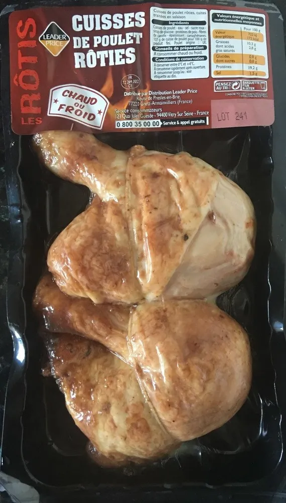 Cuisses de poulet rôties