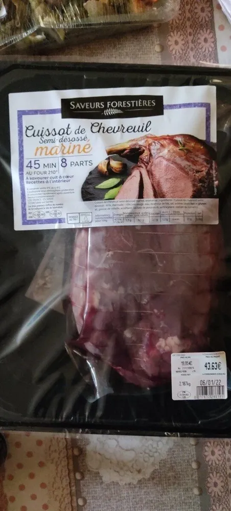 Cuissot de chevreuil mariné