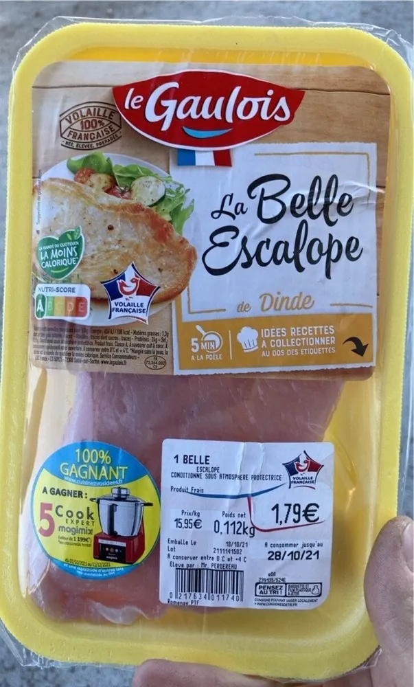 La belle escalope de dinde