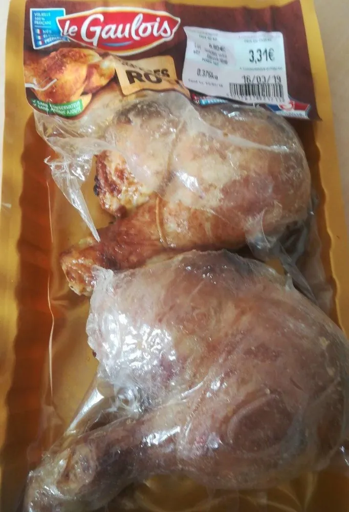Cuisses de poulet rôti