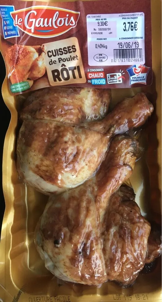 Cuisses de poulet rôti
