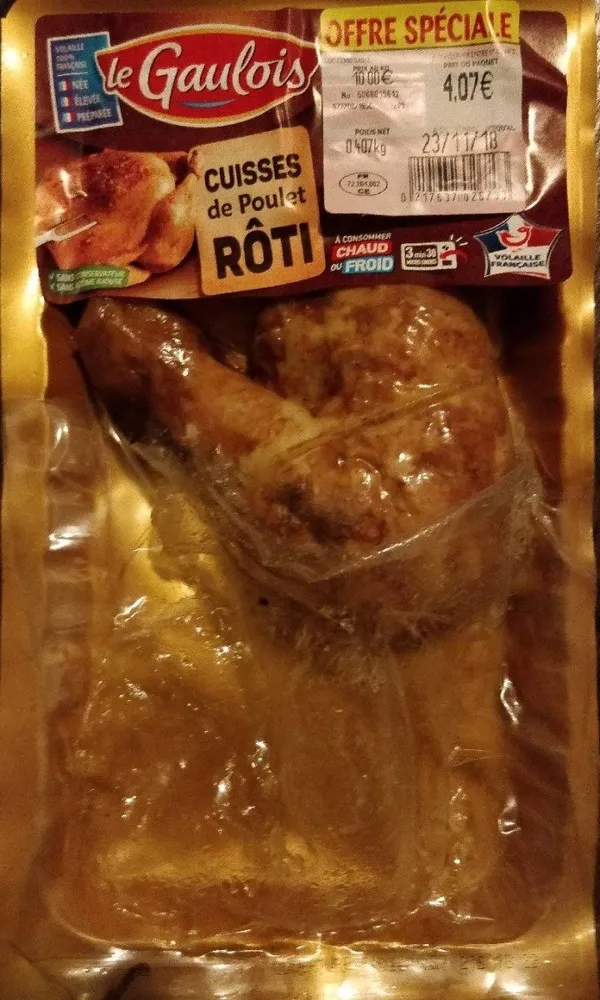 Cuisse de poulet rôti