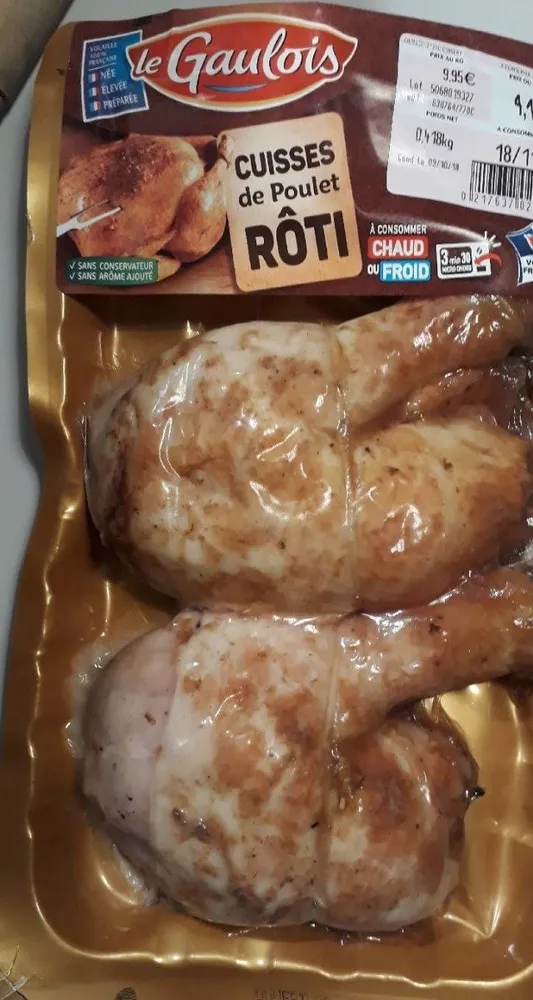 Cuisses de poulet rôti