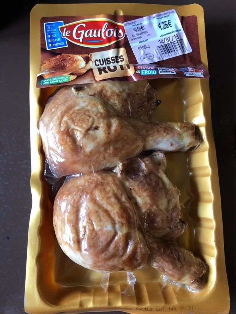 Cuisses de poulet rôti