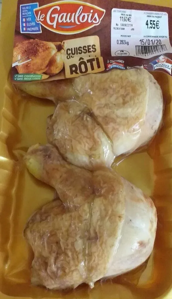 Cuisses de poulet rôti