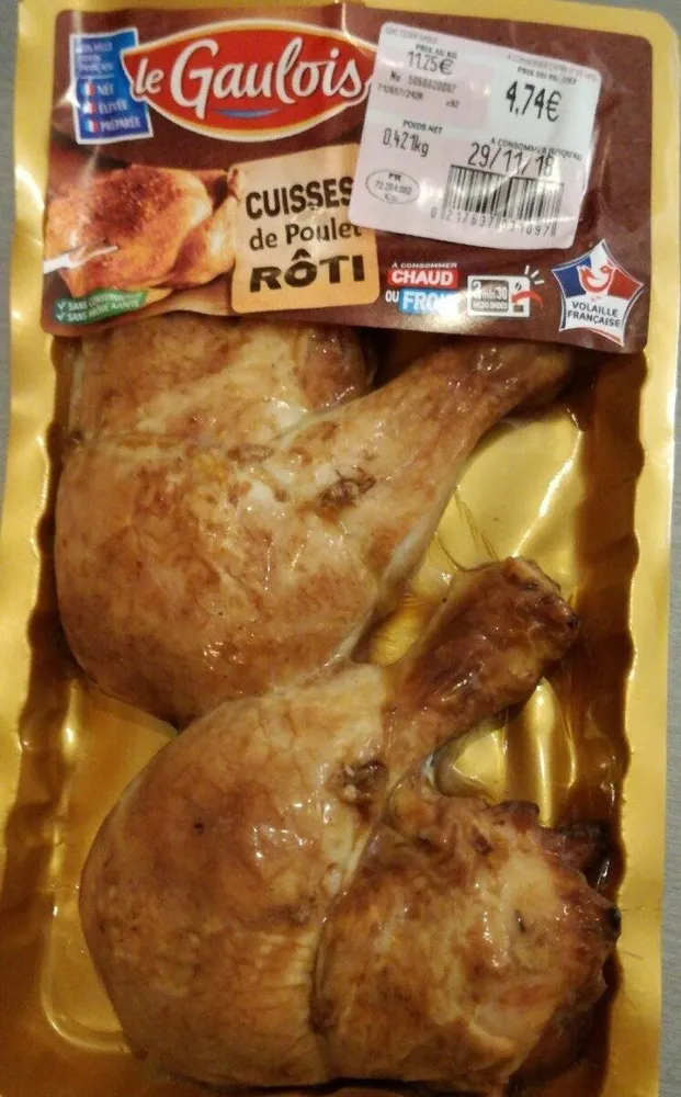 Cuisses de poulet rôti