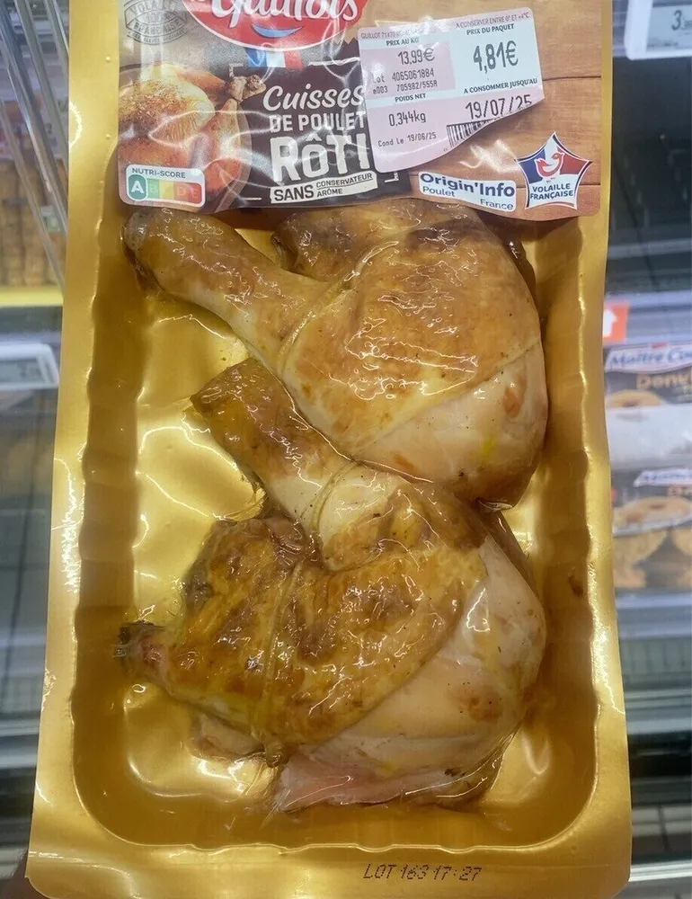 Le gaulois cuisses du poulet rôti