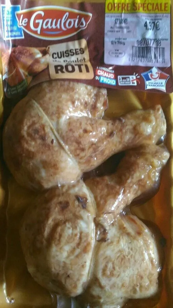 Cuisses de poulet rôti