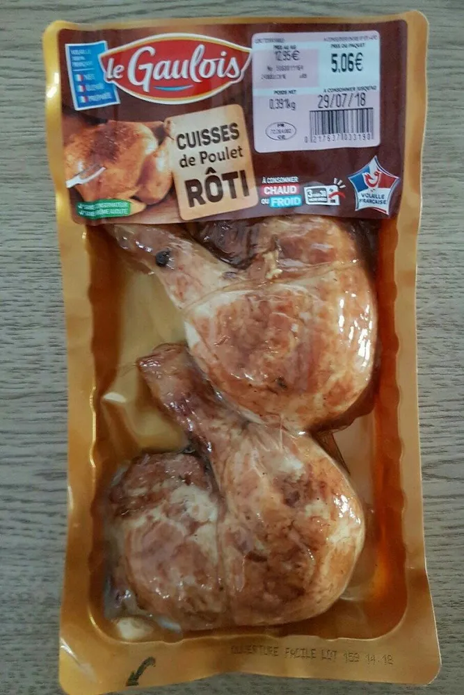 Cuisses de poulet rôti
