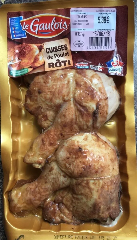 Cuisses de poulet rôti