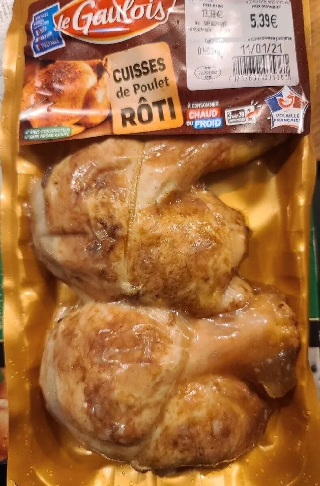 Cuisse de poulet rôti