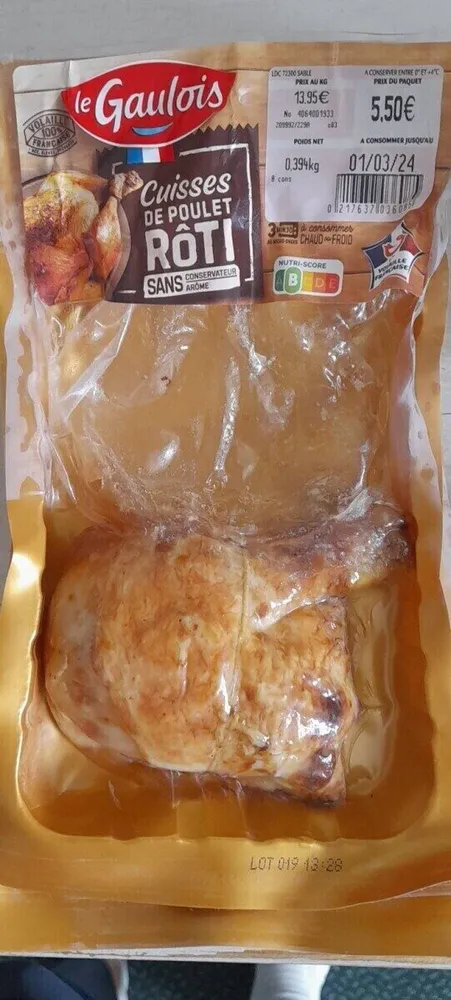 Cuisse de poulet rôti