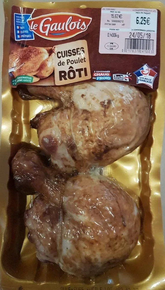 Cuisses de poulet rôti