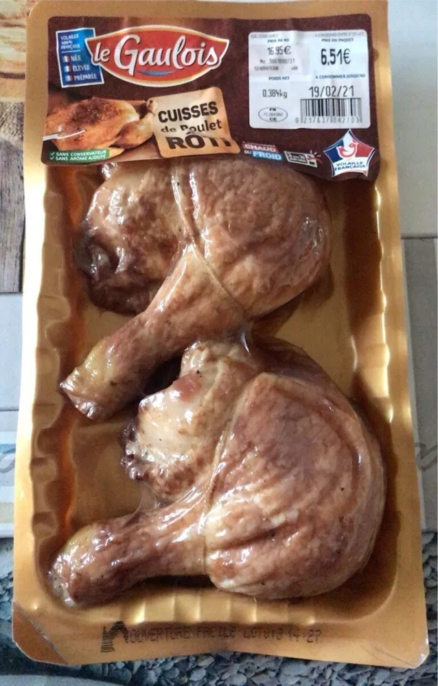 cuisses de poulet roti