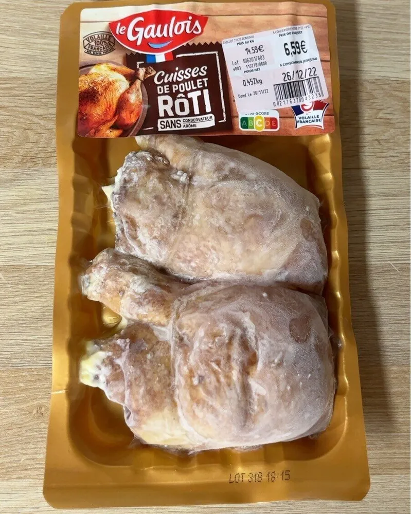 Cuisses de poulet rôti