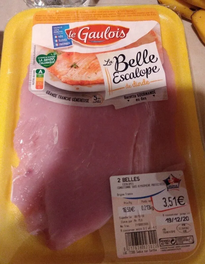 La belle escalope de dinde