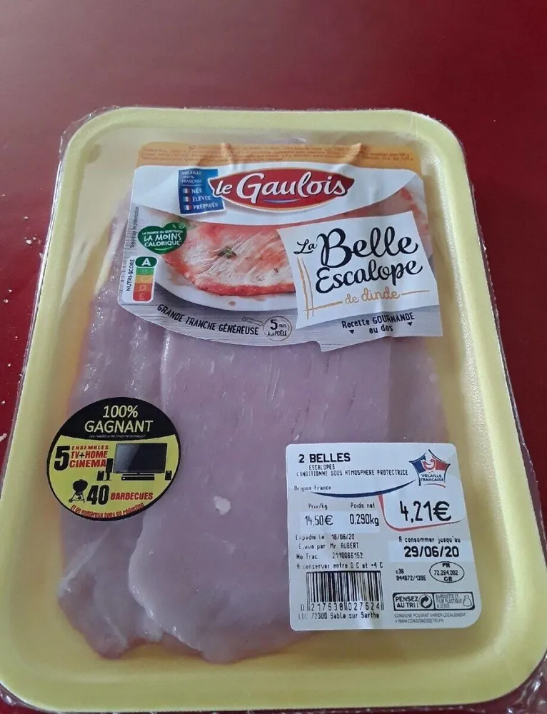 La belle escalope de dinde