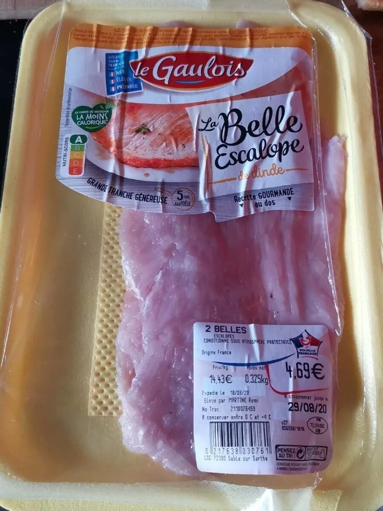 La belle Escalope de dinde
