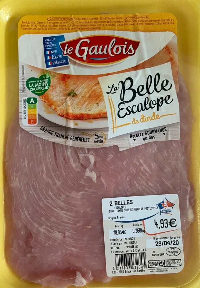 2 belles escalopes