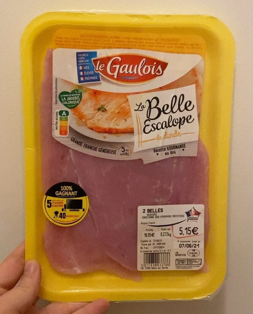 La belle escalope de dinde
