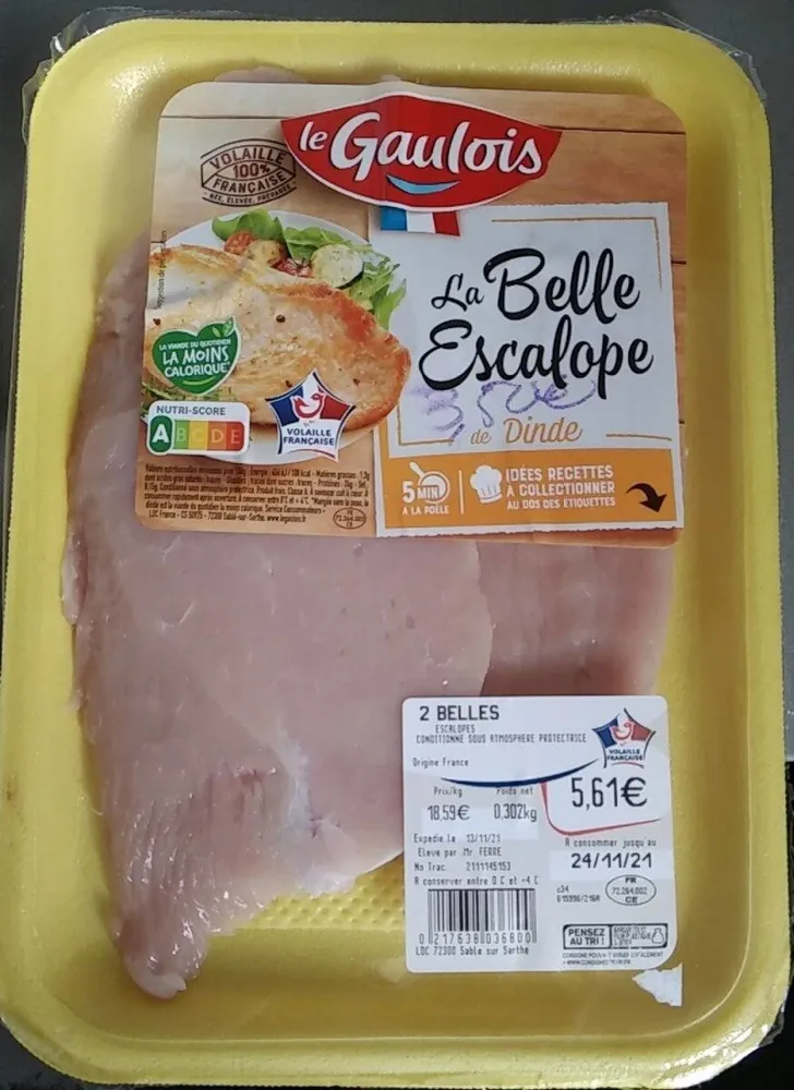 La belle escalope de Dinde