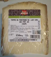 Tomme de montage au lait cru, 26% mat.gr. coupe