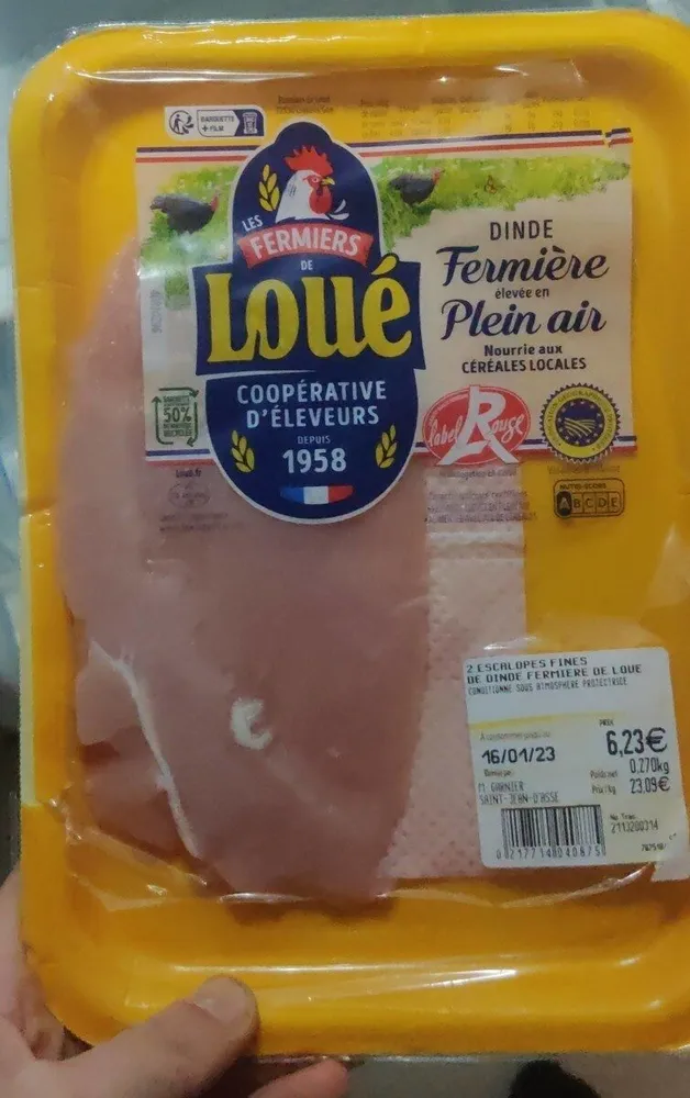 Escalopes fines de dinde fermière
